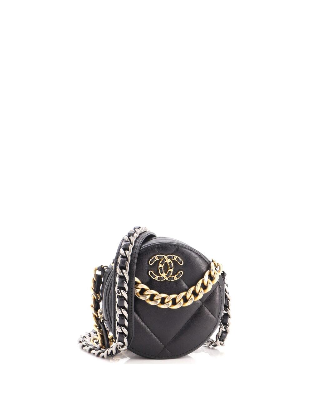 Chanel 19 Round Clutch With Chain #303904C26B